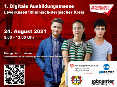 1. Digitale Ausbildungsmesse Leverkusen/ Rheinisch-Bergischer Kreis