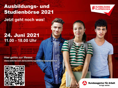 Ausbildungs- und Studienbörse 2021 - jetzt geht noch was!