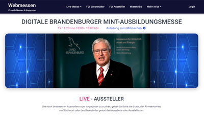 Einblendung Grußworte Land Brandenburg Einblendung Grußworte Land Brandenburg